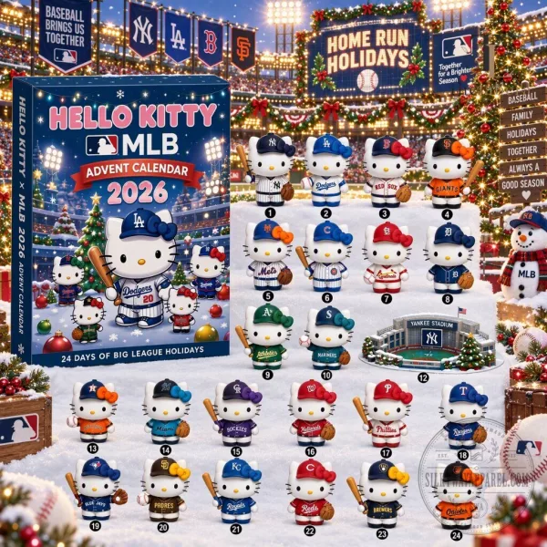 Hello Kitty MLB Advent Calendar 2026 Collectible Figures Set