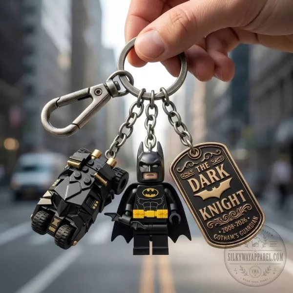 Batman Gotham Guardian Keychain 18 Years Anniversary 2008-2026