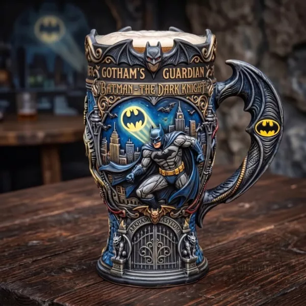 Batman Gotham Guardian Collectible Beer Mug Stein Ceramic Dark Knight Arkham