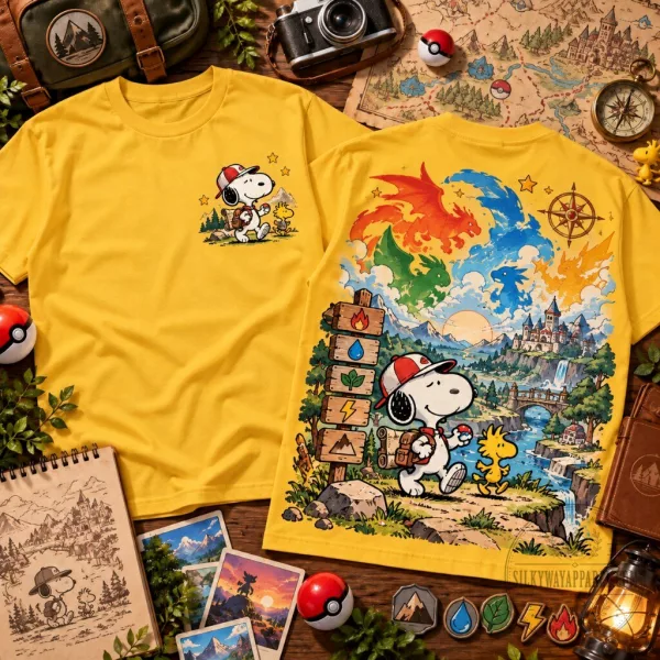 Snoopy Dragons Fantasy Graphic T-Shirt 6 Snoopy Dragons Fantasy Graphic T-Shirt