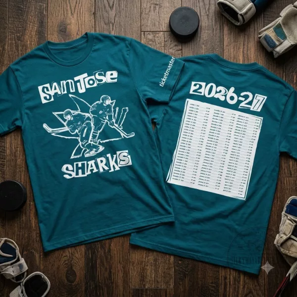San Jose Sharks 2026-2027 Opening Night SGA T-Shirt