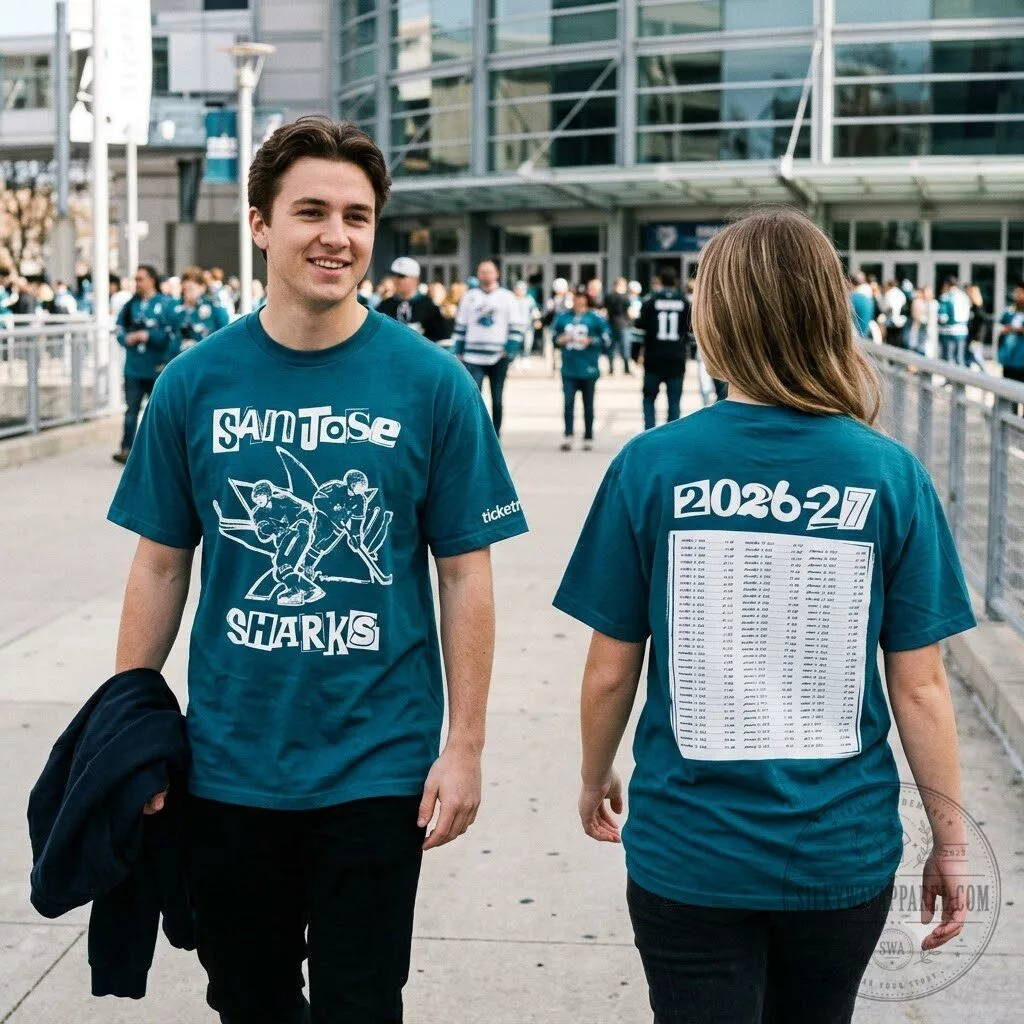 San Jose Sharks 2026-2027 Opening Night SGA T-Shirt 5 San Jose Sharks 2026-2027 Opening Night SGA T-Shirt