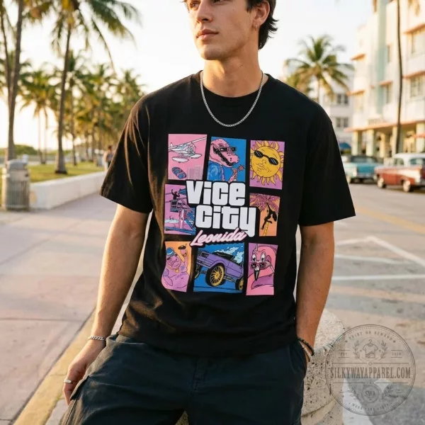 2026 Merch Vice City Leonida Grand Theft Auto VI Goodtime State Tee