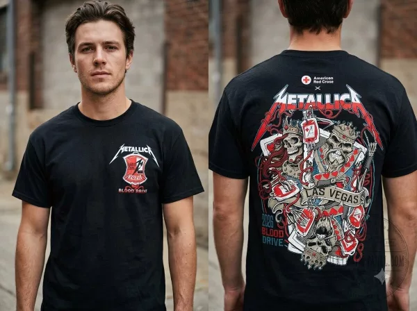 2026 Metallica x Red Cross Squindo Las Vegas Exclusive T-shirt