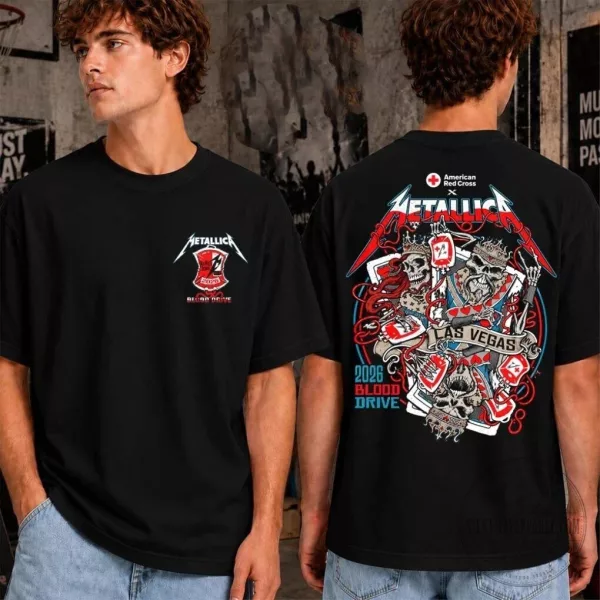 2026 Metallica x Red Cross Squindo Las Vegas Exclusive T-shirt
